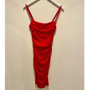 Dolce & Gabbana Red Lace Dress New!